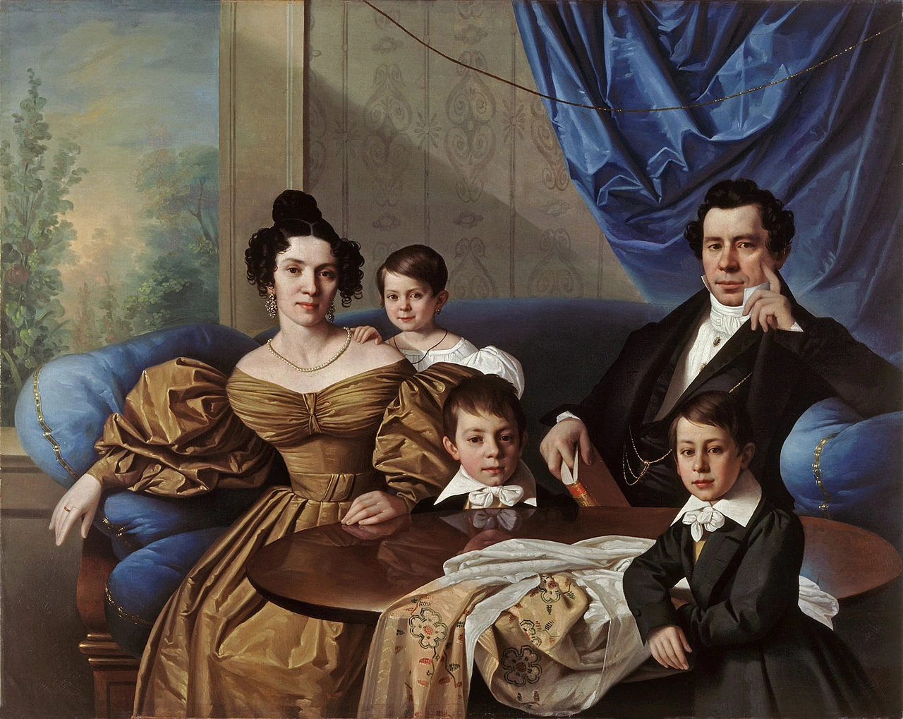 Ritratto del dott. Frušić con la sua famiglia - Galleria Nazionale della Slovenia